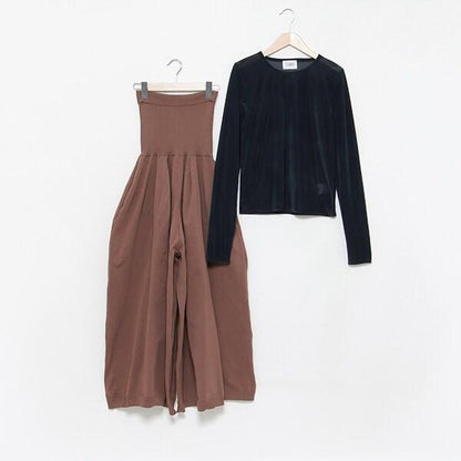 【LADIES】寬鬆腰身2WAY抹胸連體褲