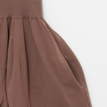 【LADIES】寬鬆腰身2WAY抹胸連體褲