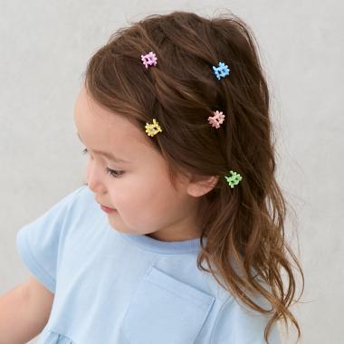 混合彩色迷你髮夾9個裝