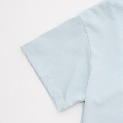 【接觸冷感】【抗菌】帶胸墊印花標語T恤