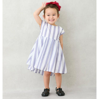拼接喇叭連衣裙（兒童）