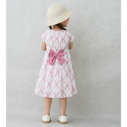 拼接喇叭連衣裙（兒童）
