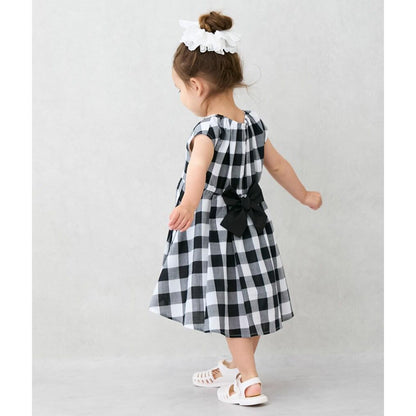 拼接喇叭連衣裙（兒童）