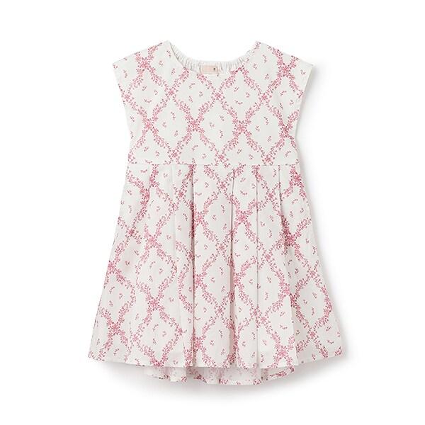 拼接喇叭連衣裙（兒童）