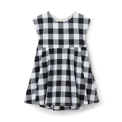 拼接喇叭連衣裙（兒童）