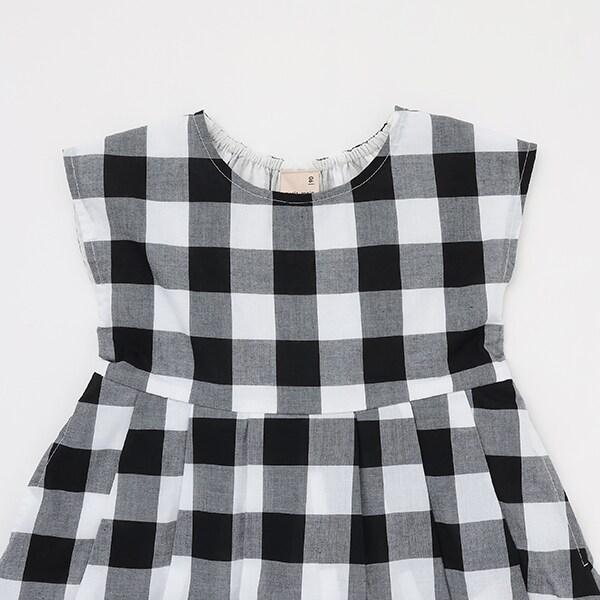 拼接喇叭連衣裙（兒童）