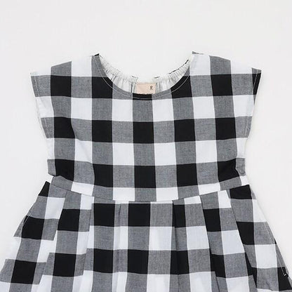 拼接喇叭連衣裙（兒童）