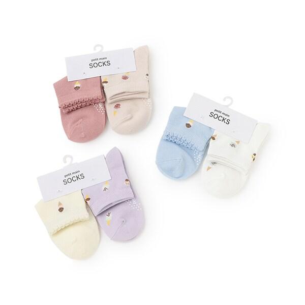 GIRLS接觸冷感襪子2雙裝