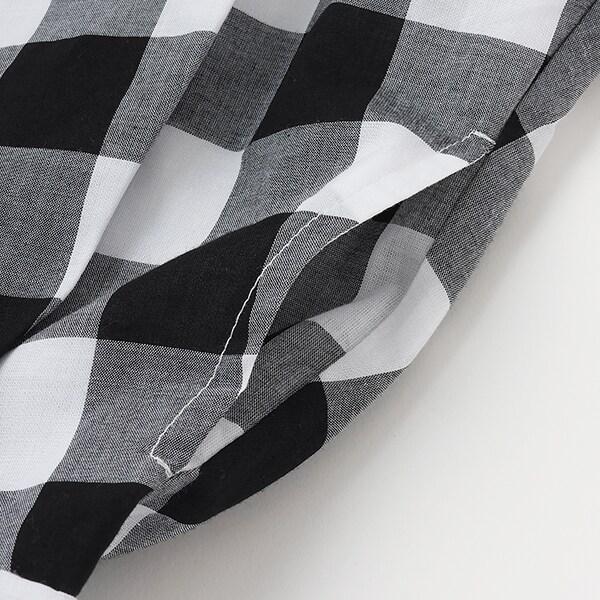 拼接喇叭連衣裙（兒童）