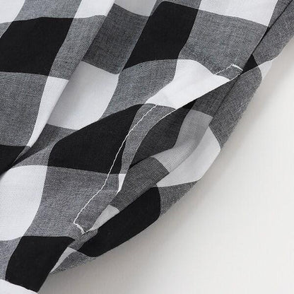 拼接喇叭連衣裙（兒童）