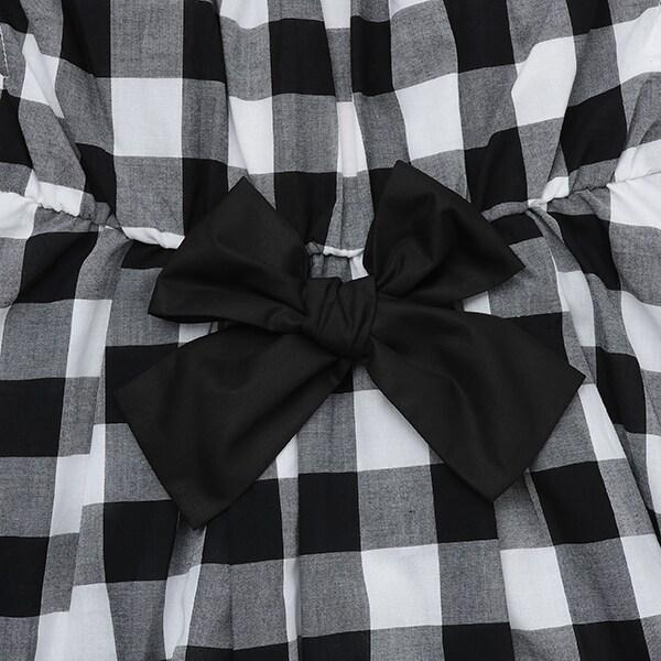 拼接喇叭連衣裙（兒童）