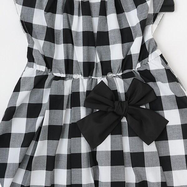 拼接喇叭連衣裙（兒童）