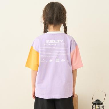 【接觸冷感】【KELTY】圖案拼接T恤