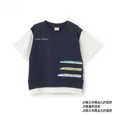 新幹線拼色短袖T恤