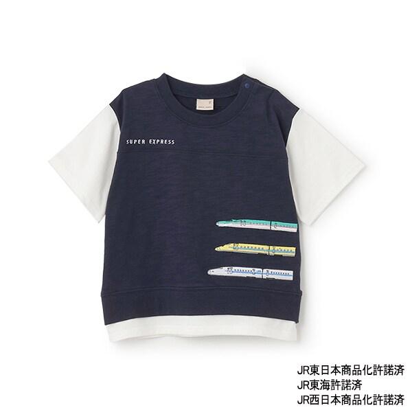 新幹線拼色短袖T恤