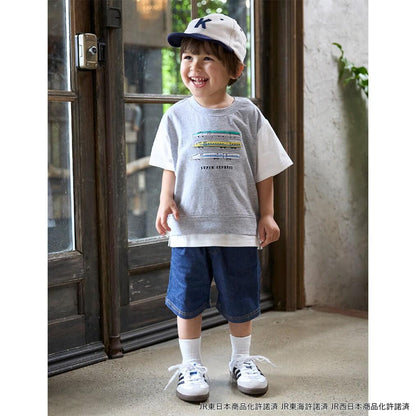 新幹線拼色短袖T恤