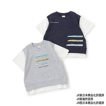 新幹線拼色短袖T恤