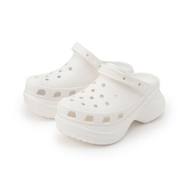 【crocs】厚底涼鞋