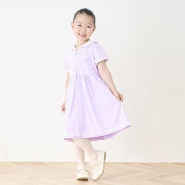 【芭蕾】前開襟水手領短袖連衣裙