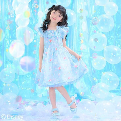 【《迪士尼》愛麗兒】全印花連衣裙