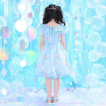 【《迪士尼》愛麗兒】全印花連衣裙