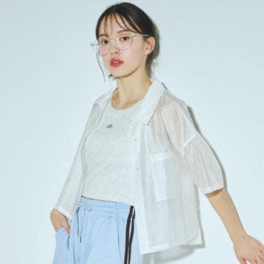 【接觸冷感/清涼】短袖透視襯衫