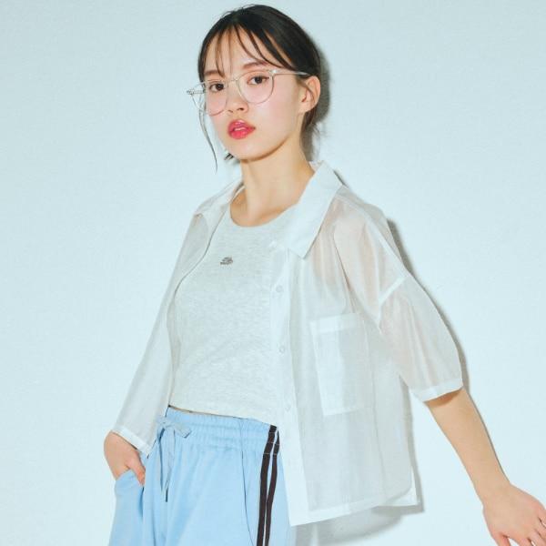 【接觸冷感/清涼】短袖透視襯衫
