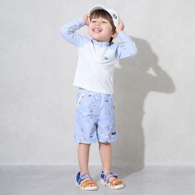 【SWIM】男童拼色套裝泳衣