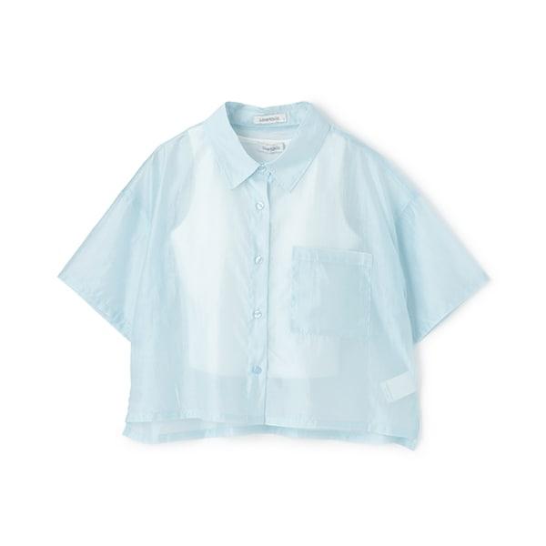 【接觸冷感/清涼】短袖透視襯衫