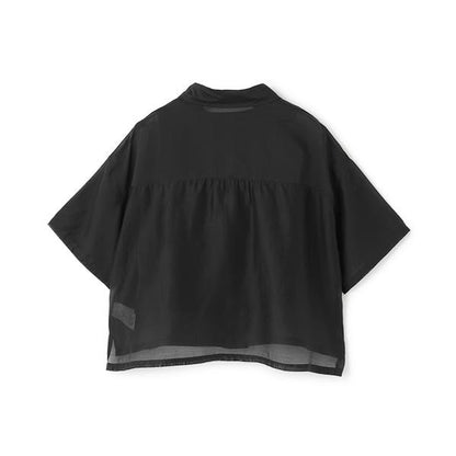 【接觸冷感/清涼】短袖透視襯衫