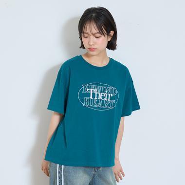 【GOODPRICE】【純棉100%】圓形標誌刺繡T恤