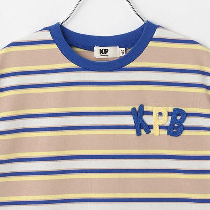 多色條紋無袖T恤