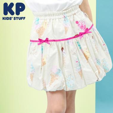 寬幅冰感印花半身裙