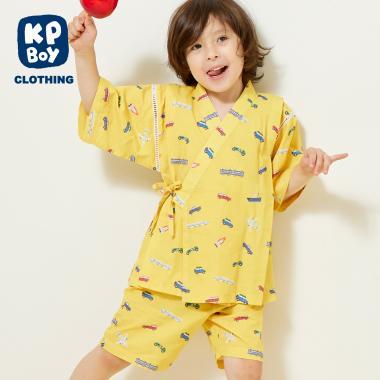 兒童和服套裝 交通工具全印花