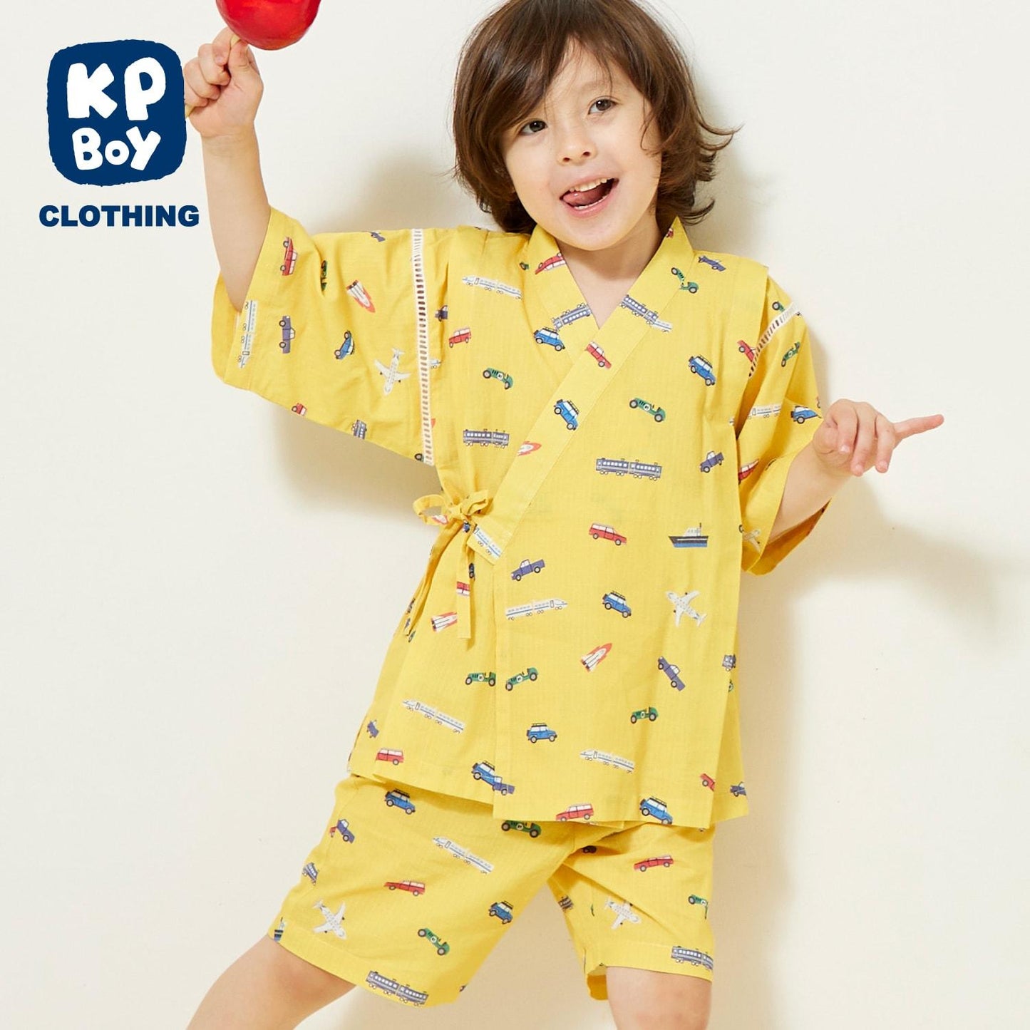 兒童和服套裝 交通工具全印花