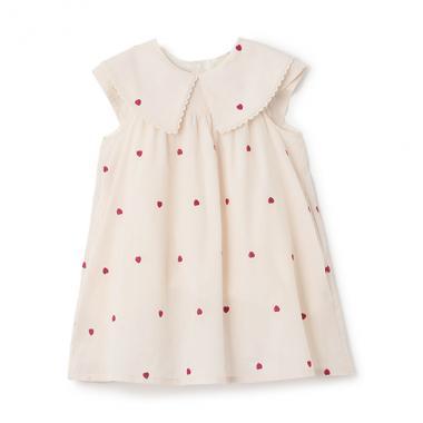 【リンク】領口愛心刺繡連衣裙（兒童）