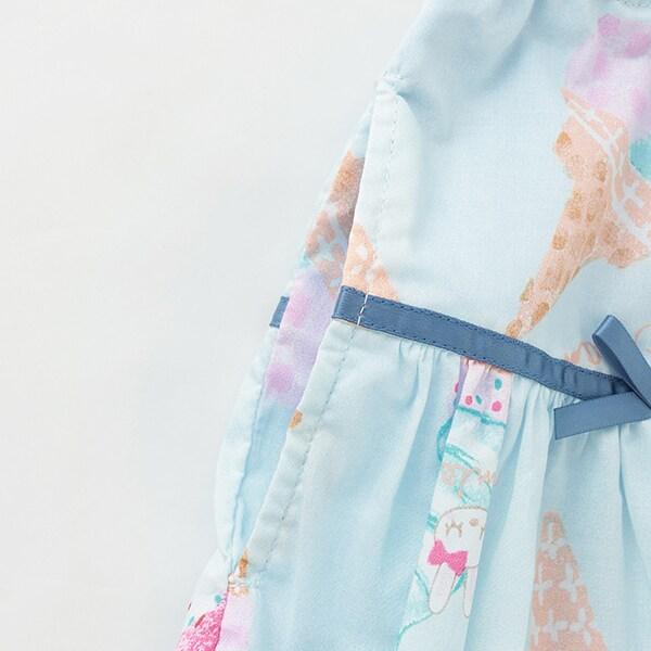 寬幅冰感印花半身裙