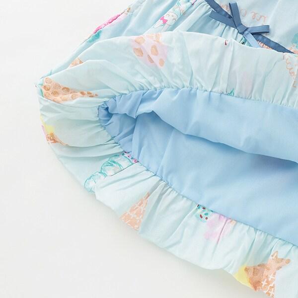 寬幅冰感印花半身裙