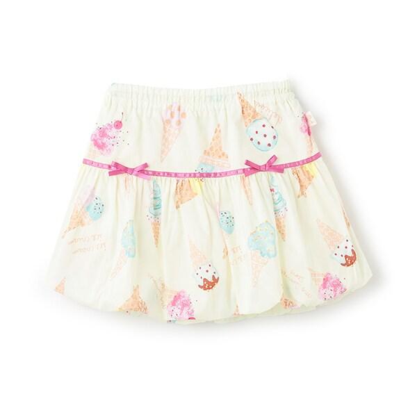 寬幅冰感印花半身裙