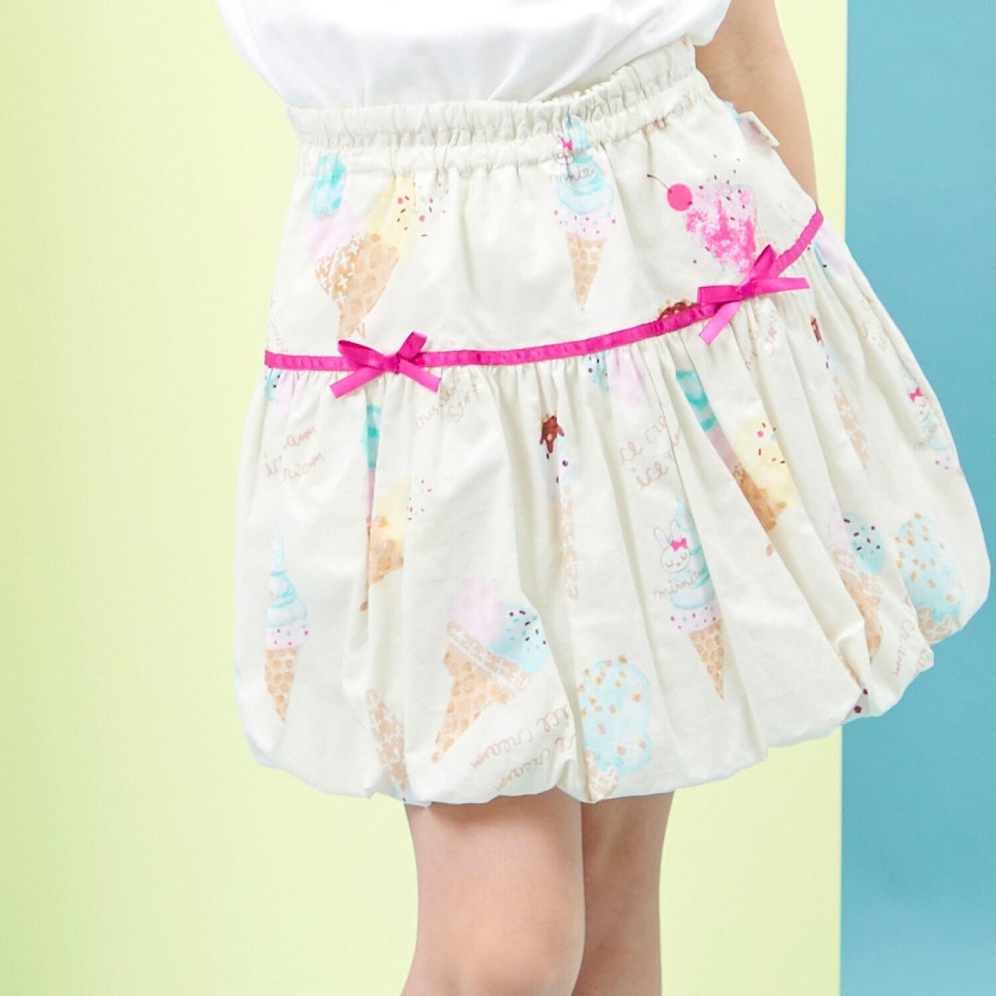 寬幅冰感印花半身裙