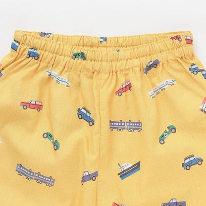 兒童和服套裝 交通工具全印花