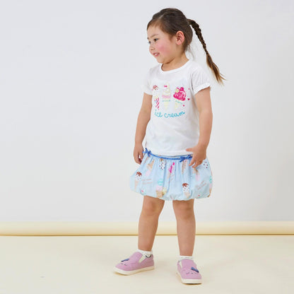 寬幅冰感印花半身裙