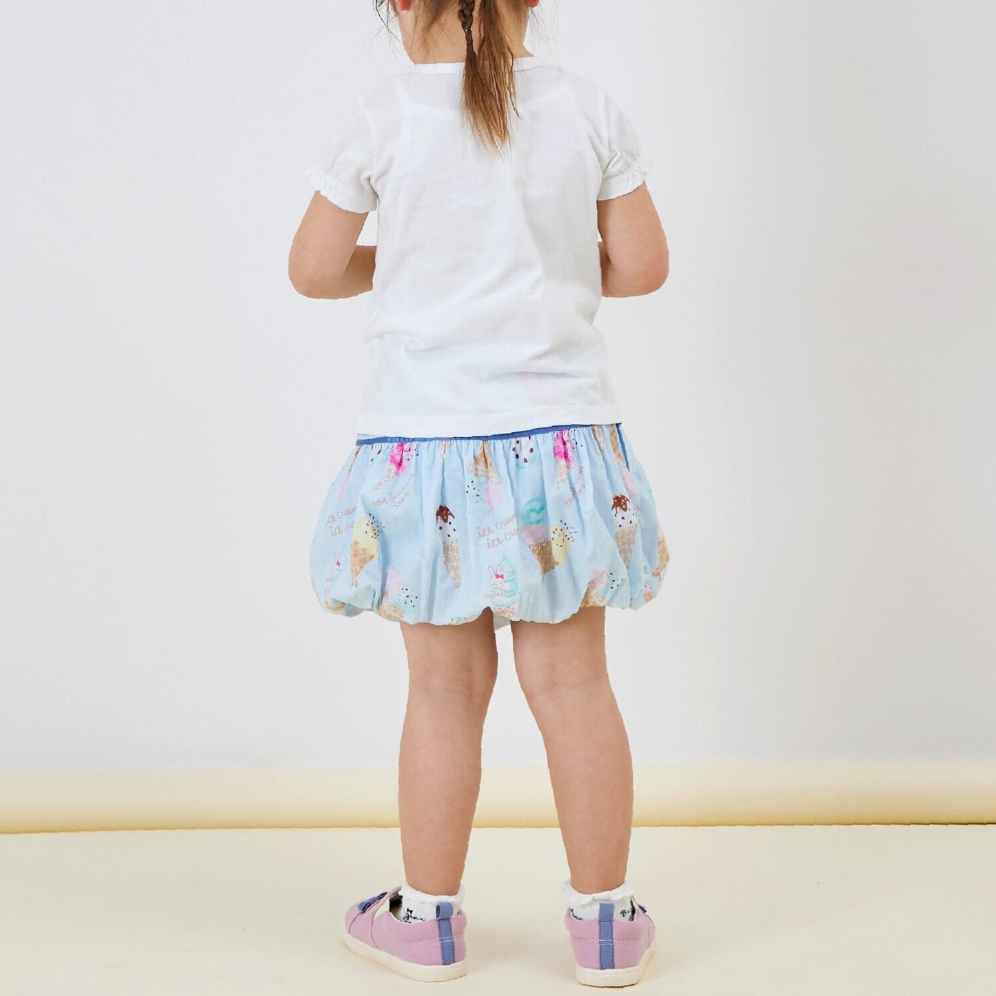 寬幅冰感印花半身裙