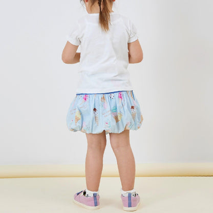 寬幅冰感印花半身裙