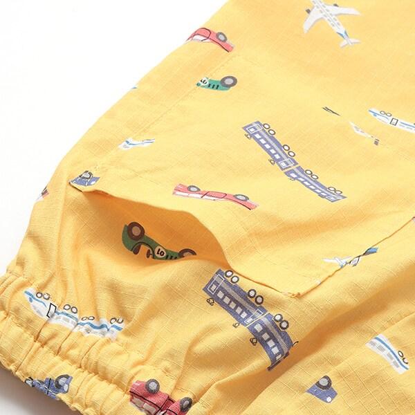 兒童和服套裝 交通工具全印花