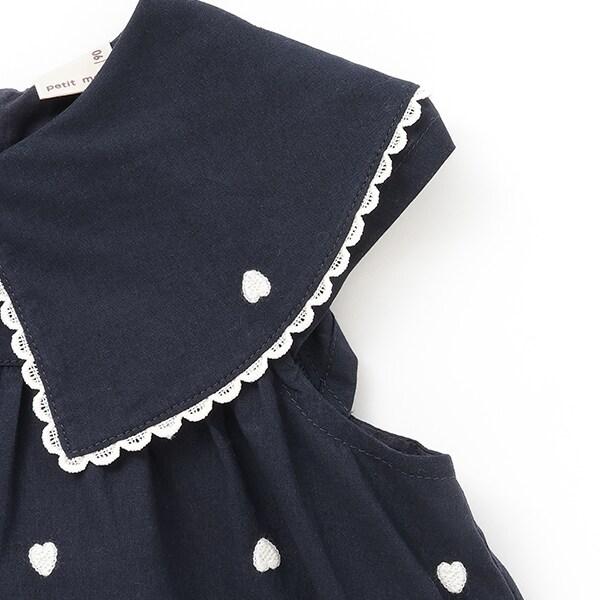 【リンク】領口愛心刺繡連衣裙（兒童）