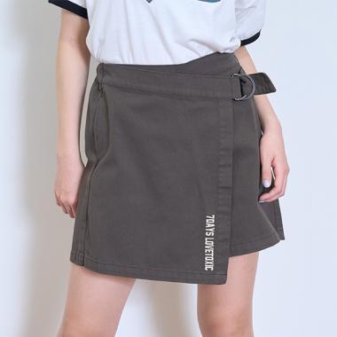 【7days】【GOODPRICE】裹身式闊腿裙