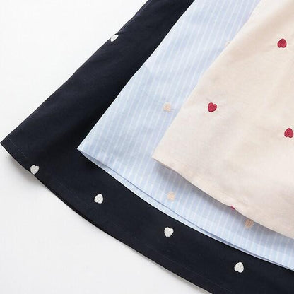 【リンク】領口愛心刺繡連衣裙（兒童）