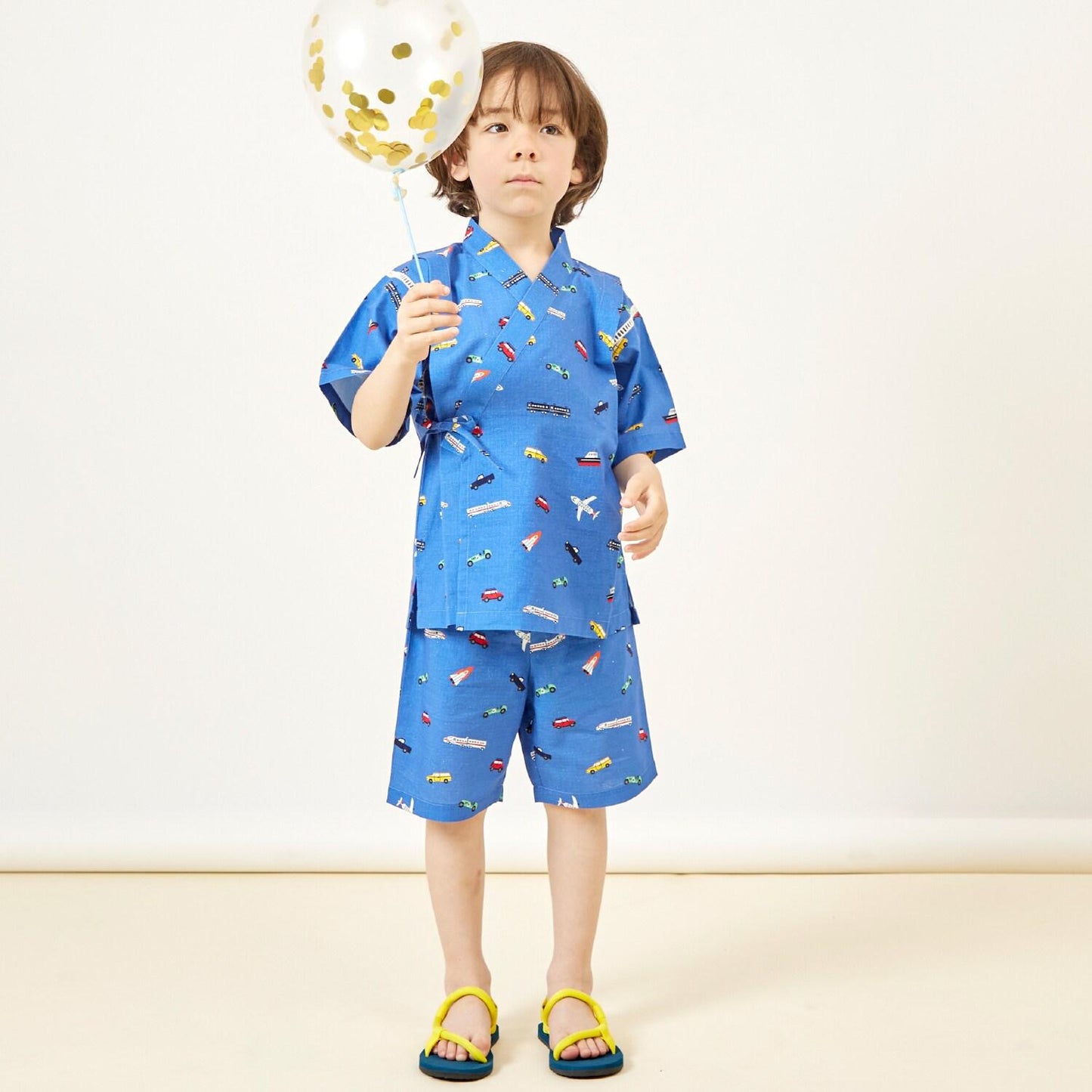 兒童和服套裝 交通工具全印花