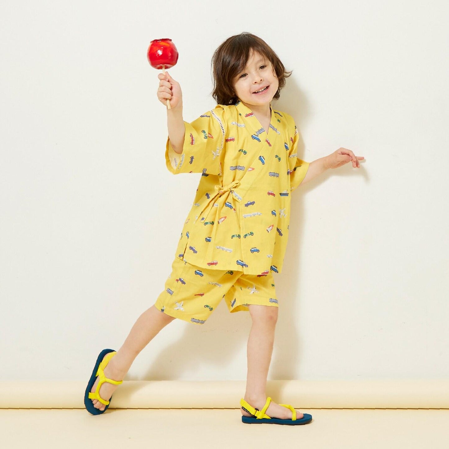 兒童和服套裝 交通工具全印花